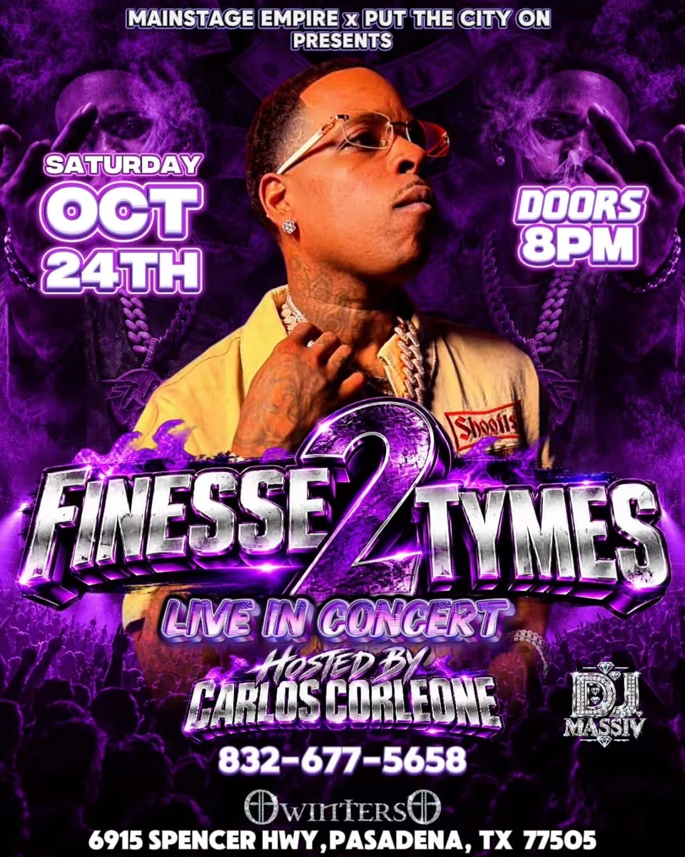 Finesse2Tymes live in concert event flyer