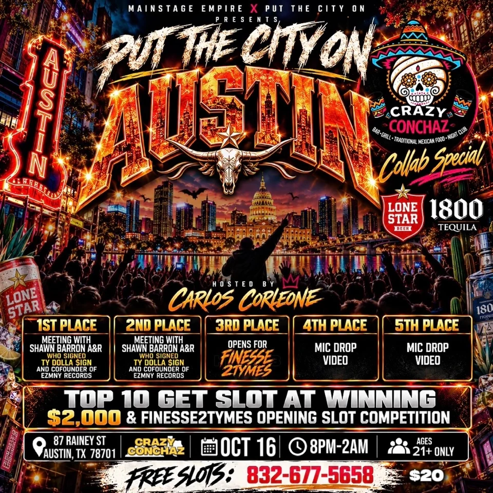 Put The City On Austin event flyer