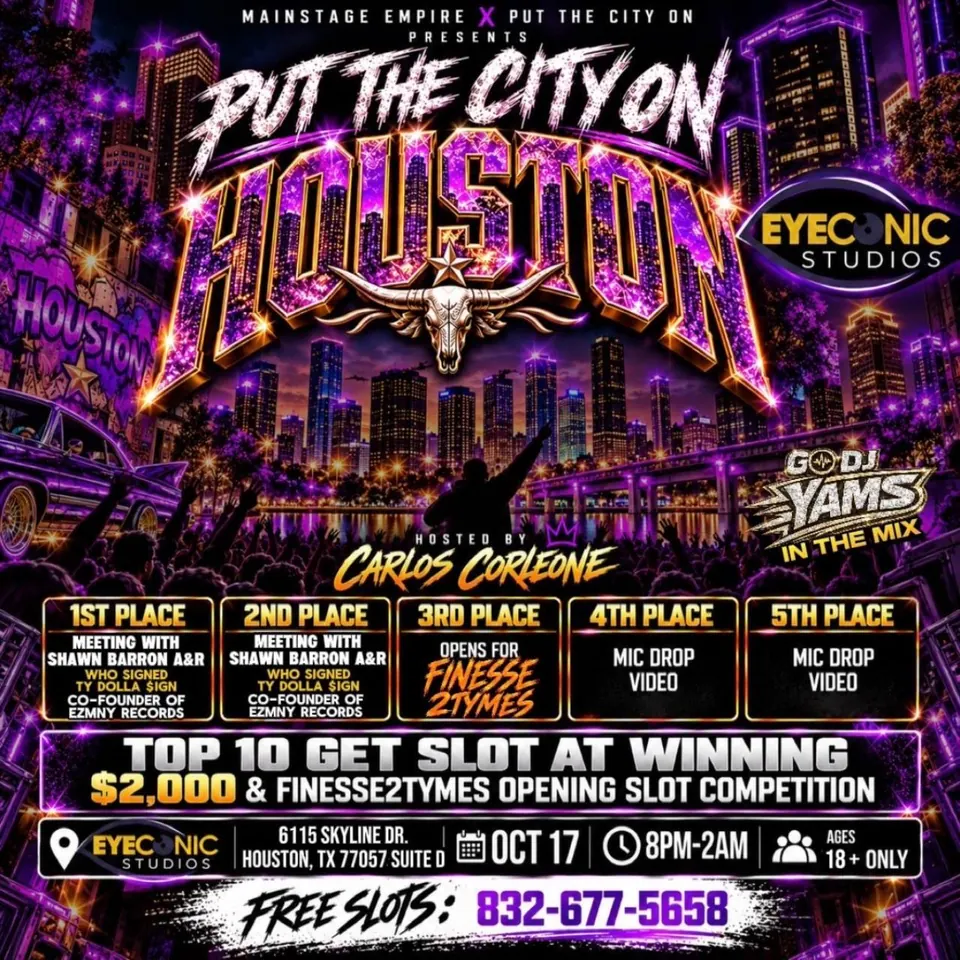 Put The City On Houston event flyer