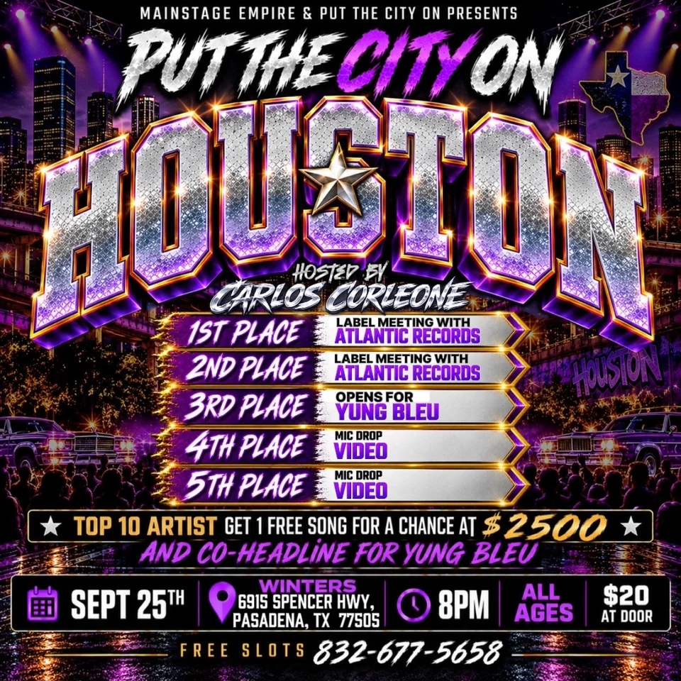 Put The City On Houston event flyer