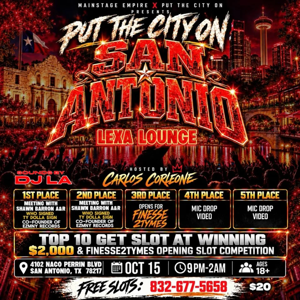 Put The City On San Antonio event flyer